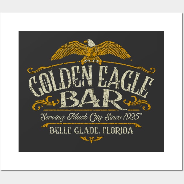 Golden Eagle Bar Wall Art by JCD666